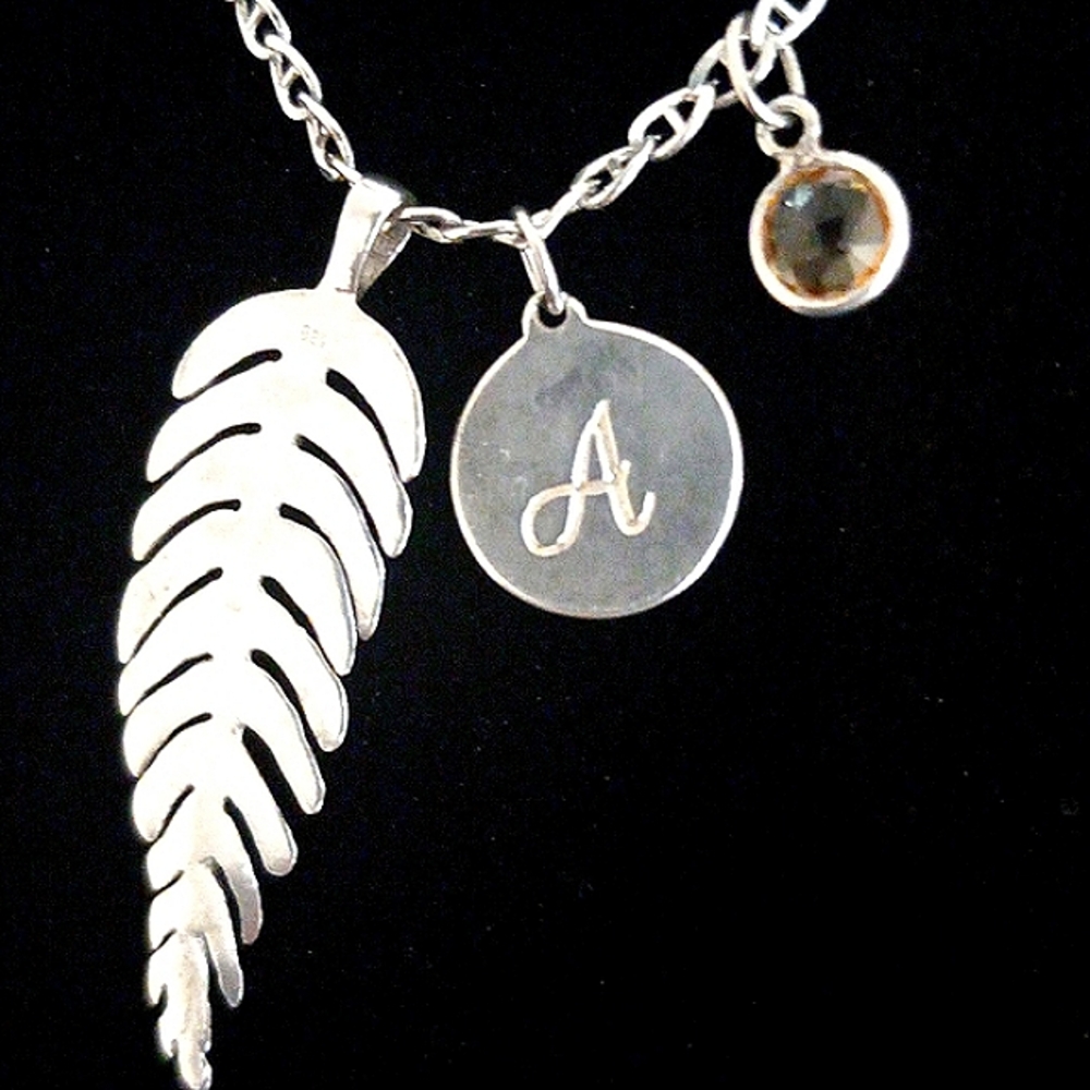 925 Stella & Dot charms on chain